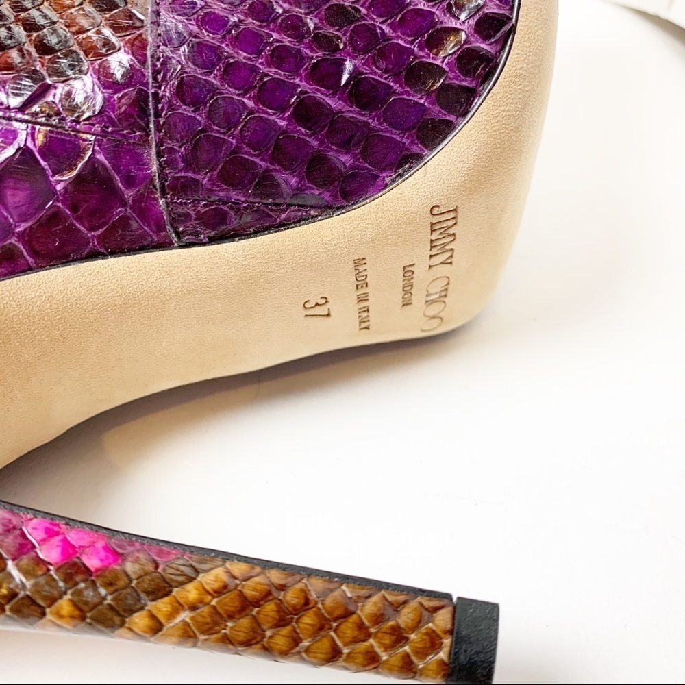 Jimmy Choo Python Boots - Picture 9 of 11